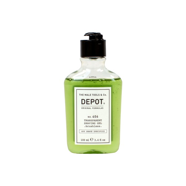 DEPOT No. 406 Transparent Shaving Gel Brushless